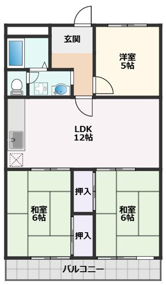 【間取り】 | グリーンヒル千里