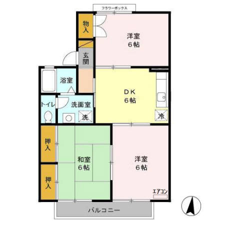 【間取り】 | セジュール石井　A