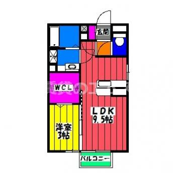 【間取り】 | ルミエール　Ａ棟