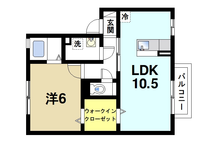 コージーコート（州見台）の間取り