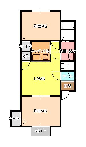 【間取り】 | コーポマルイⅤ