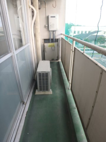 ビレッジハウス境港第二1号棟のバルコニー