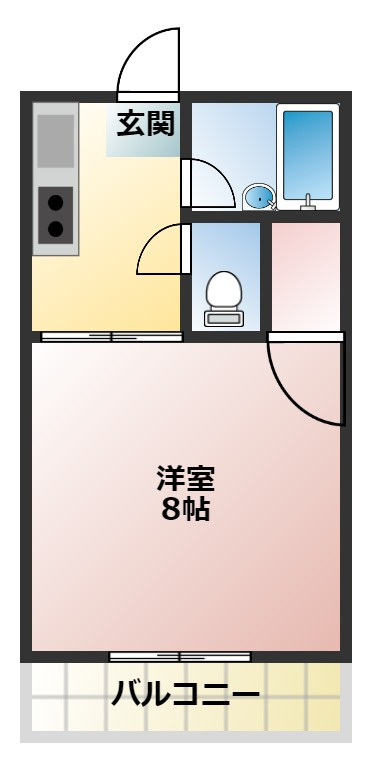 テラスリバーサイドの間取り
