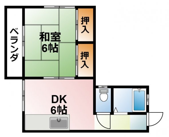 コーポラスひろの間取り