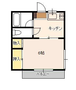 【間取り】 | コーポ・ガーネット