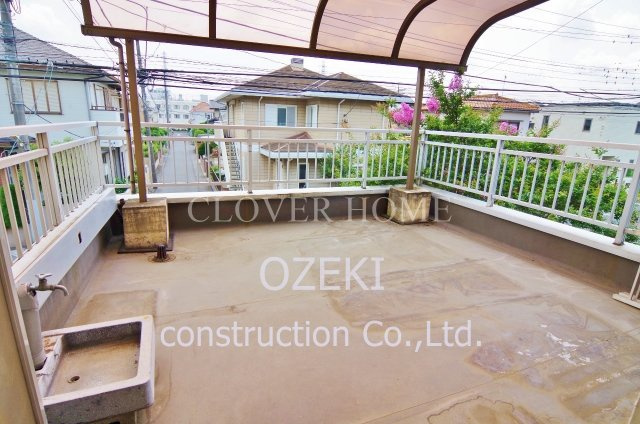 越谷赤山戸建のバルコニー