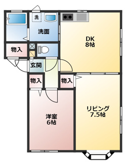 【間取り】 | クレディア鉄砲場 Ｂ棟