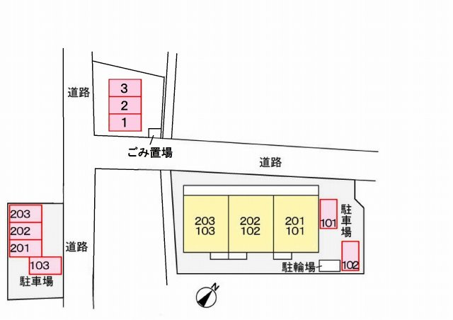 グリーンハイツ下賀茂の玄関