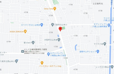 【地図】 | 八尾市山本町北2丁目 中古一戸建