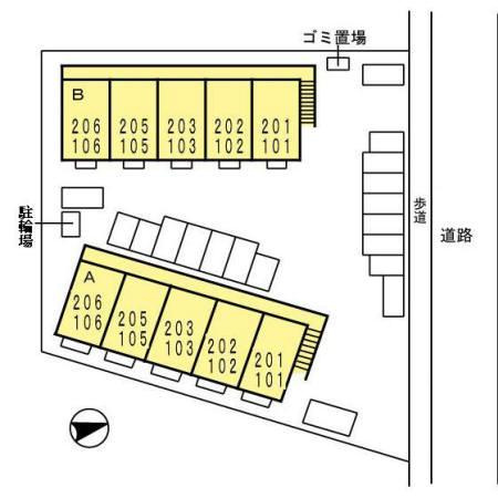 パークハウス　A棟の区画図