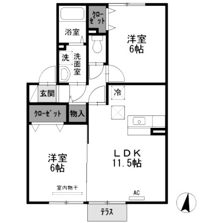 【間取り】 | ロイヤルガーデン藤川 | ロイヤルガーデン藤川