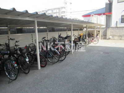 【その他共用部分】 | ボラードマンション（高井田賃貸） | 駐輪場です