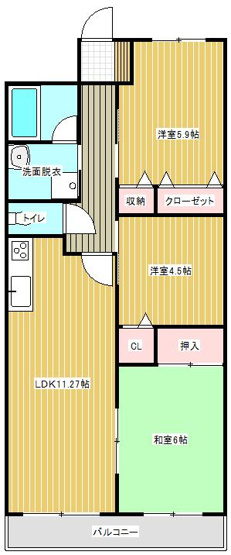 【間取り】 | ステラコート山の手