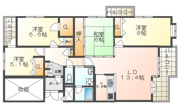 ハイマート舞子坂の間取り