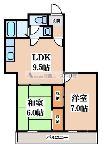【間取り】 | アーバンSライフ　B棟