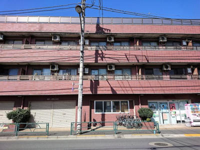 【外観】 | おひさまこんにちわ | 朱色タイルのマンション