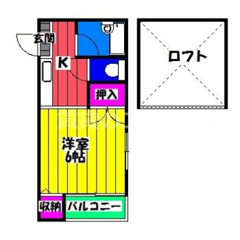 【間取り】 | サンハイツ東那珂 | サンハイツ東那珂の間取り