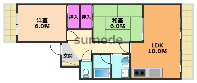 【間取り】 | 第9摂津グリーンハイツ
