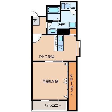 【間取り】 | ウィステリア北野
