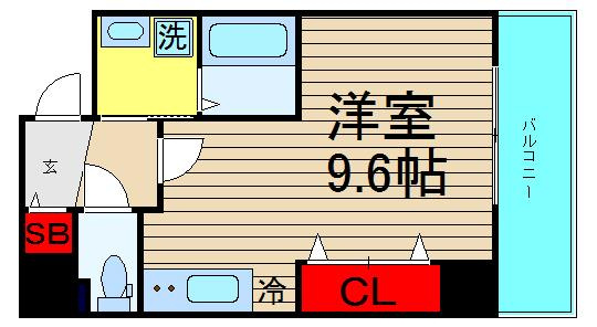 カーサ　リオ　道頓の間取り