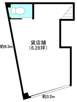 【間取り】 | 貸店舗の間取図