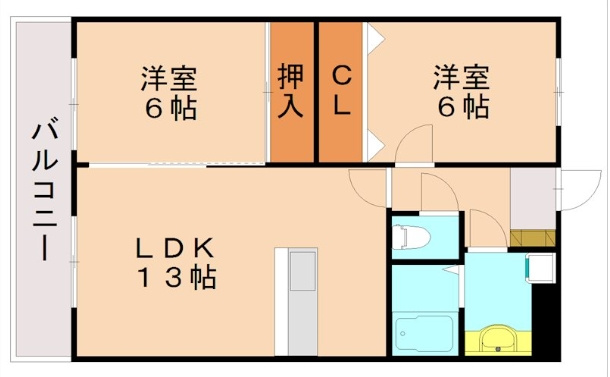 【間取り】 | ルシア天神山