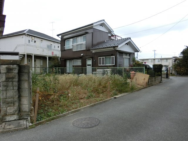 八千代市大和田　売地　建築条件なし　約３１坪の前面道路含む現地写真