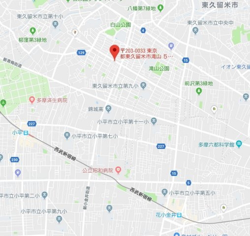 西山ビルの地図