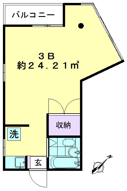 西山ビルの間取り