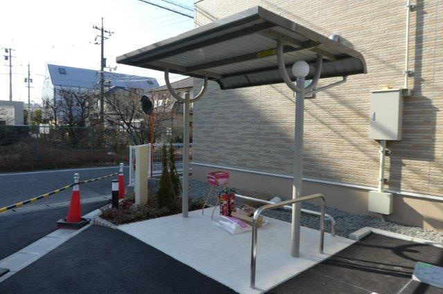 倉敷市中庄のアパートのその他共用部分|駐輪場