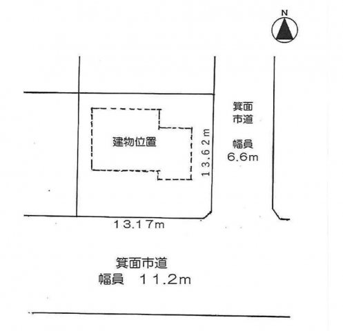 箕面市粟生間谷東7丁目　土地