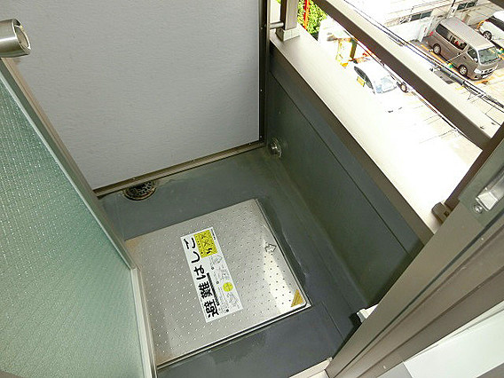 パークハウス磯上のバルコニー