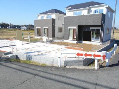 【外観】 | 見沼区　宮ヶ谷塔　全2棟　2号棟　62坪　角地 | 建物外観を気になさる方へ、見た目の良い物件です。2390から2290万円に価格変更。