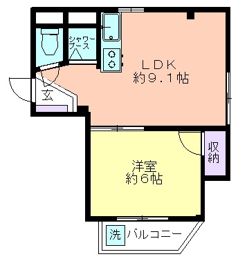 キャッスルロゼの間取り