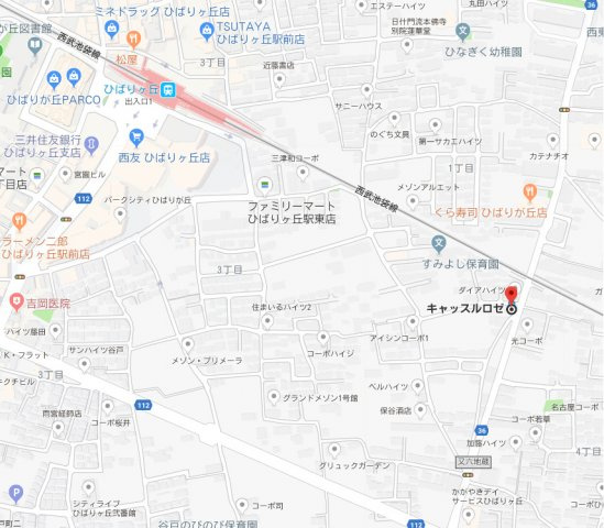 キャッスルロゼの地図