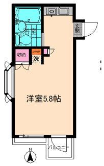 【間取り】 | パークアベニュー府中 | 内装リフォーム済、大変きれいで使いやすいお部屋です。