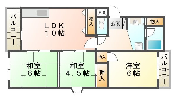 ランベール池北の間取り