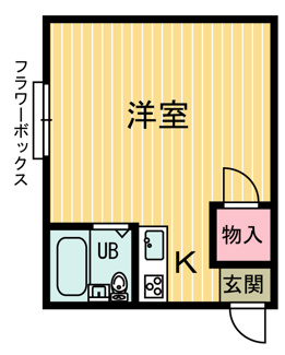 【間取り】 | 茜コーポ　E棟