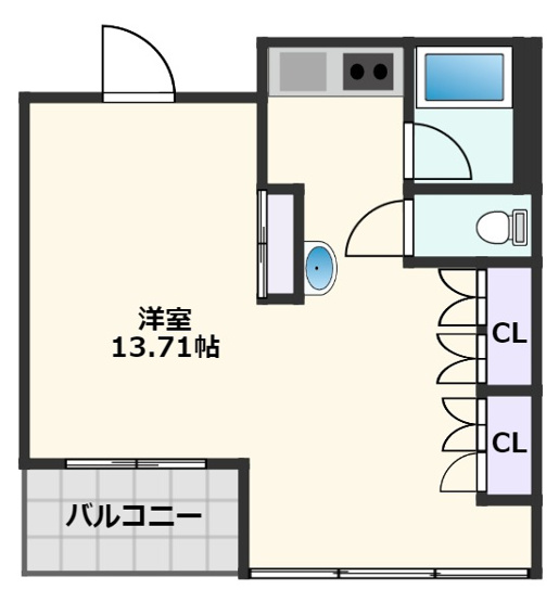 【間取り】 | Ｈ’ｓ　ｆｌａｔｓ　イータフラッツ
