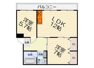 【間取り】 | 国土コーポ諏訪森