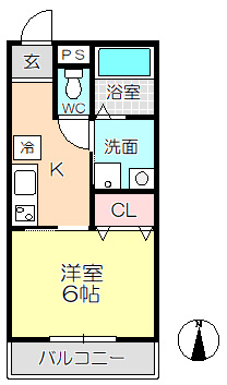 【間取り】 | ハウスアイ立花Ⅰ