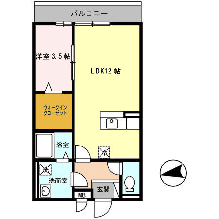 【間取り】 | ステラ | １LDK