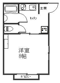 【間取り】 | メゾンサカエ | バストイレ別です