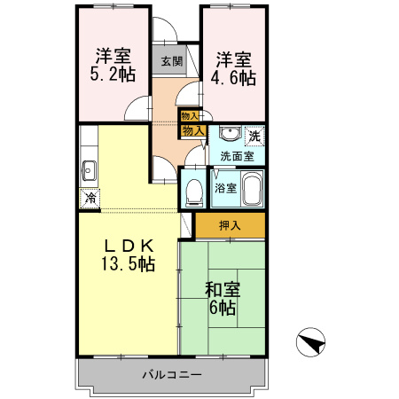 オースター5番館の間取り