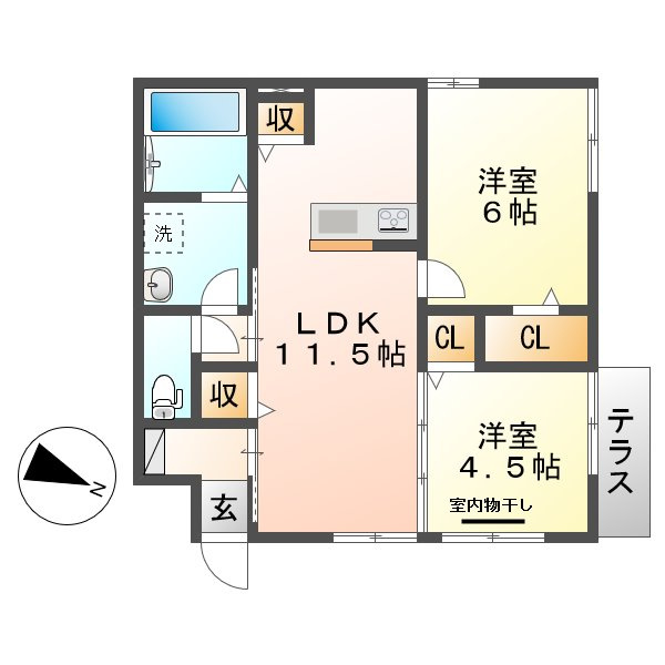 倉敷市浜町１丁目のアパート