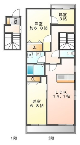 【間取り】 | ベラージュ二番町