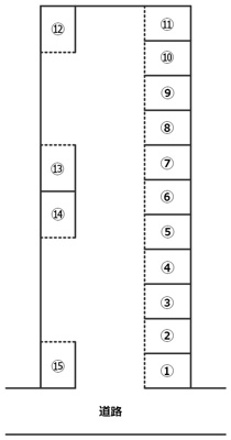 【区画図】 | 花畑3丁目中野駐車場