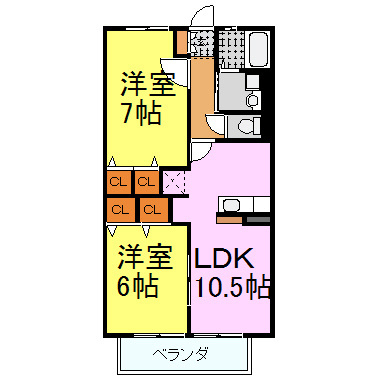 アコードデファンの間取り|カウンターキッチン