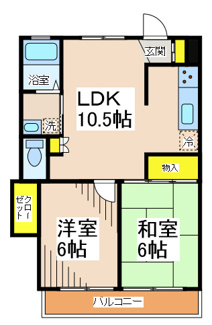 【間取り】 | 中原グリーンハイツ