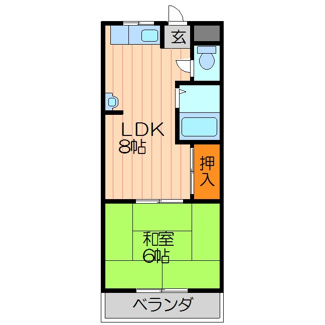 【間取り】 | ＷＥＳＴヒルズ御堂